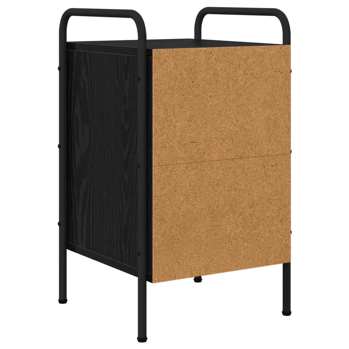 vidaXL Bedside Cabinet Black Oak 35 x 36.5 x 61 cm Engineered Wood