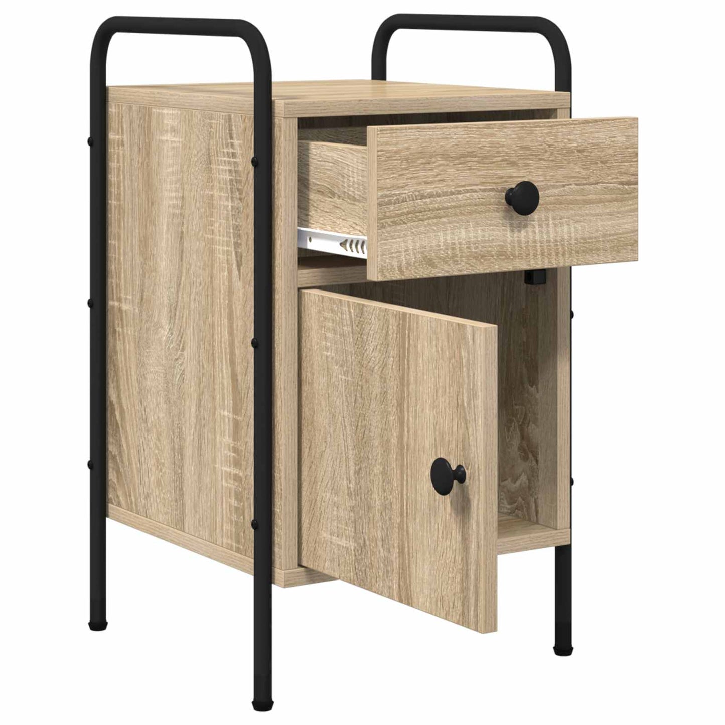vidaXL Bedside Cabinet 2 pcs Sonoma Oak 35 x 36.5 x 61 cm