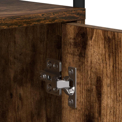 vidaXL Bedside Cabinet Smoked Oak 35 x 36.5 x 61 cm Engineered Wood