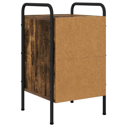 vidaXL Bedside Cabinet 2 pcs Smoked Oak 35 x 36.5 x 61 cm
