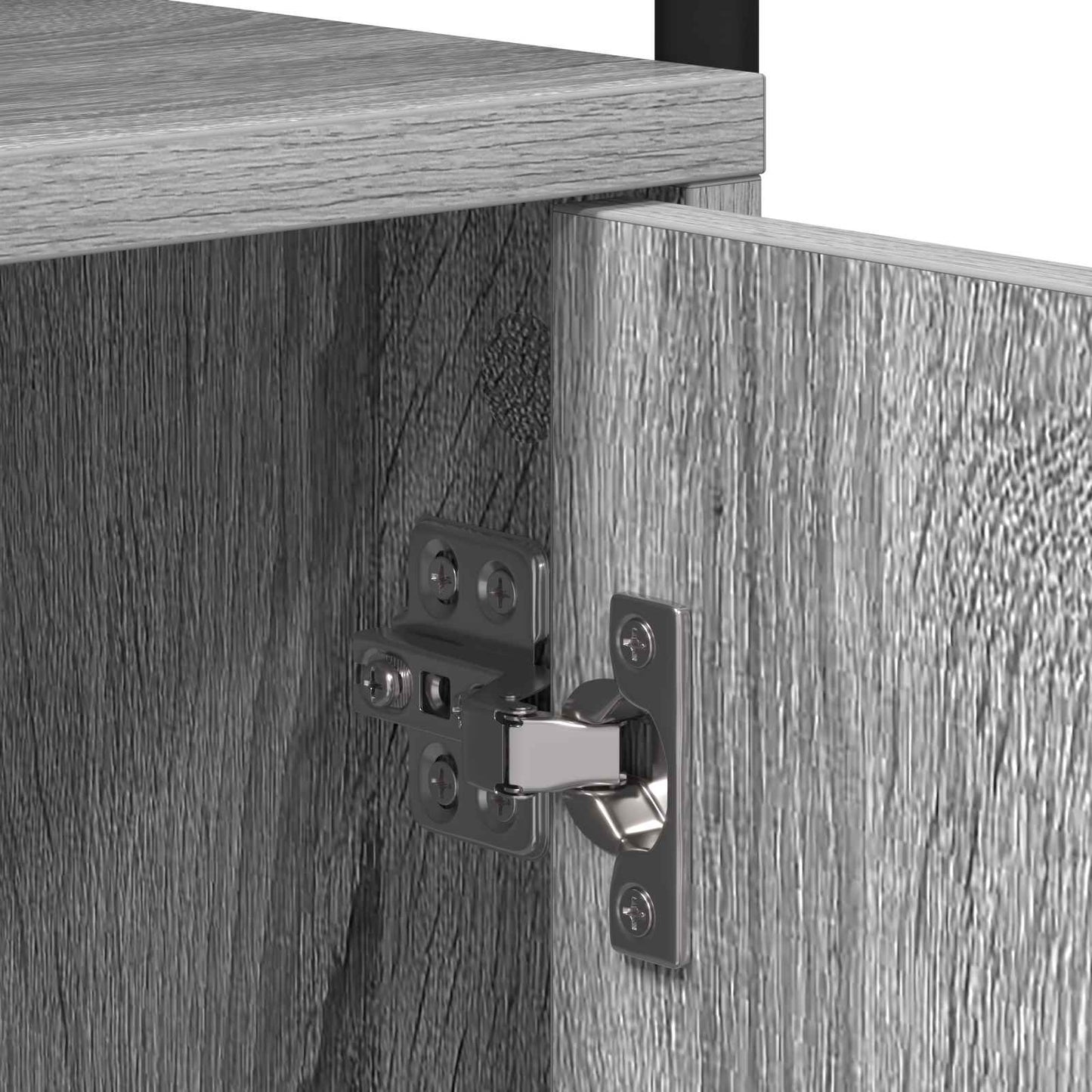 vidaXL Bedside Cabinet Grey Sonoma 35 x 36.5 x 61 cm Engineered Wood