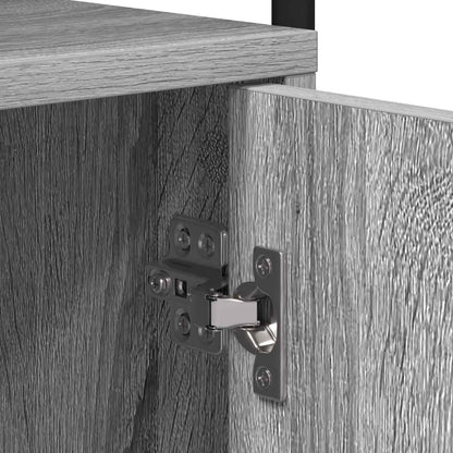 vidaXL Bedside Cabinet Grey Sonoma 35 x 36.5 x 61 cm Engineered Wood
