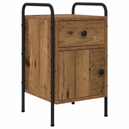 vidaXL Bedside Cabinet Old Wood 35 x 36.5 x 61 cm Engineered Wood