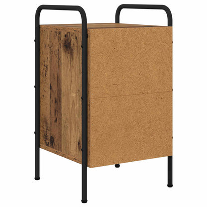 vidaXL Bedside Cabinet Old Wood 35 x 36.5 x 61 cm Engineered Wood