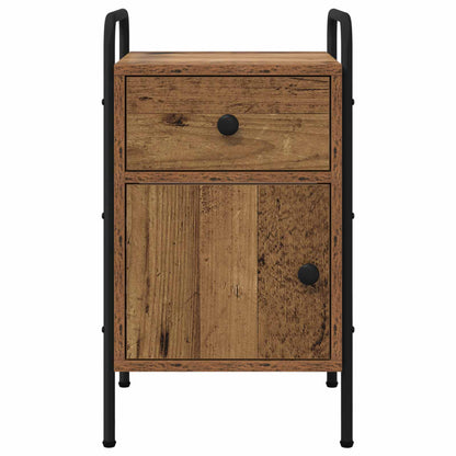 vidaXL Bedside Cabinet Old Wood 35 x 36.5 x 61 cm Engineered Wood