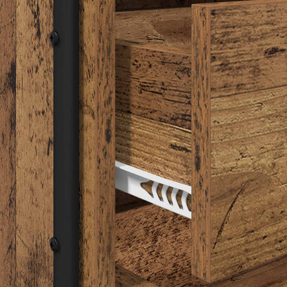vidaXL Bedside Cabinet 2 pcs Old Wood 35 x 36.5 x 61 cm