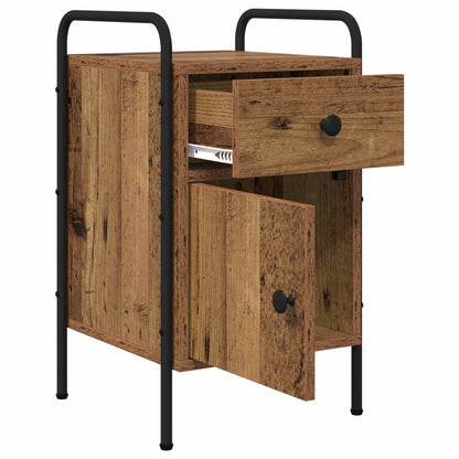 vidaXL Bedside Cabinet 2 pcs Old Wood 35 x 36.5 x 61 cm