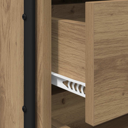 vidaXL Bedside Cabinet Artisan Oak 35 x 36.5 x 61 cm Engineered Wood