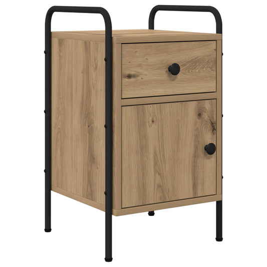 vidaXL Bedside Cabinet Artisan Oak 35 x 36.5 x 61 cm Engineered Wood