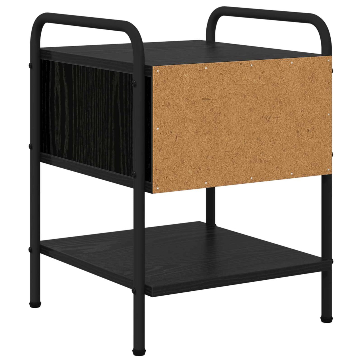 vidaXL Bedside Cabinet Black Oak 35 x 36.5 x 47 cm Engineered Wood
