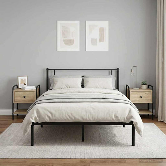 vidaXL Bedside Cabinet 2 pcs Sonoma Oak 35 x 36.5 x 47 cm