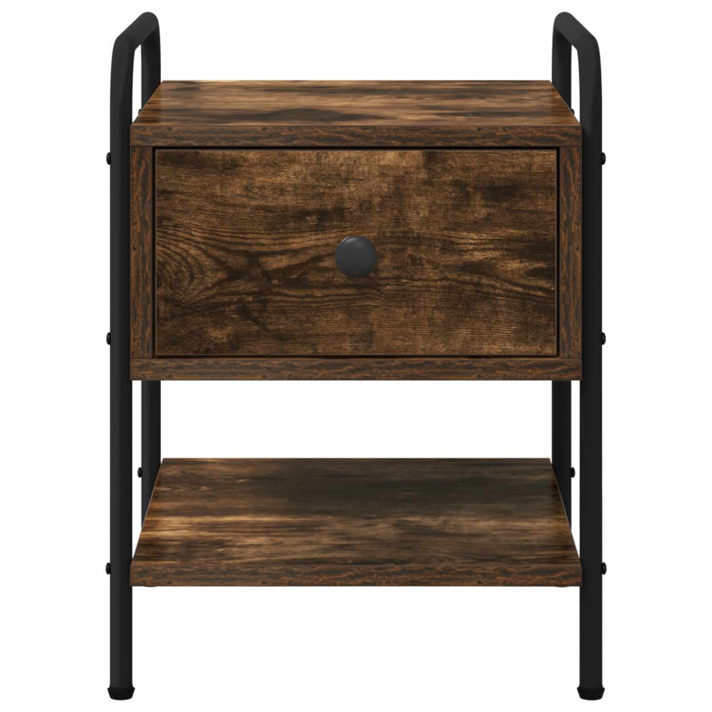 vidaXL Bedside Cabinet Smoked Oak 35 x 36.5 x 47 cm Engineered Wood