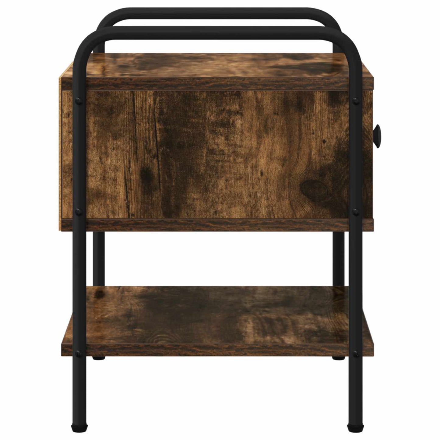 vidaXL Bedside Cabinet 2 pcs Smoked Oak 35 x 36.5 x 47 cm