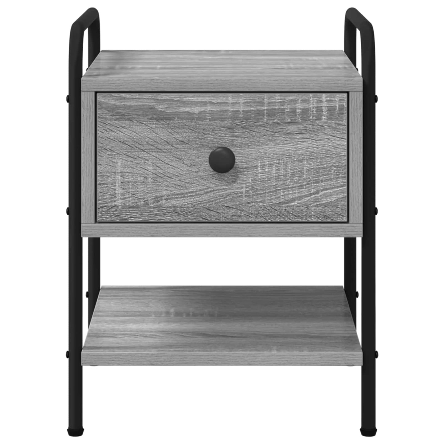 vidaXL Bedside Cabinet Grey Sonoma 35 x 36.5 x 47 cm Engineered Wood