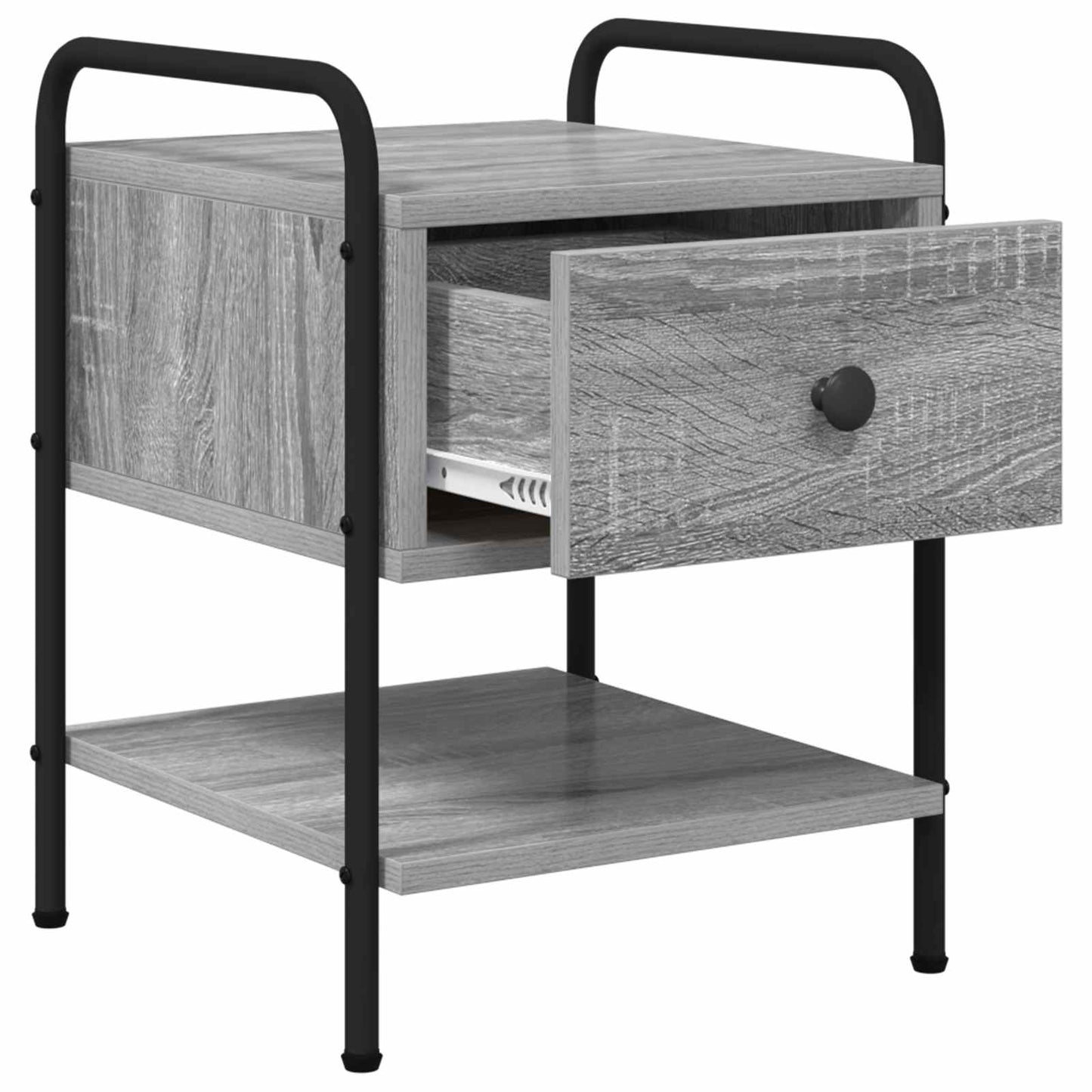 vidaXL Bedside Cabinet 2 pcs Grey Sonoma 35 x 36.5 x 47 cm
