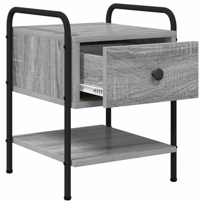 vidaXL Bedside Cabinet 2 pcs Grey Sonoma 35 x 36.5 x 47 cm