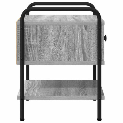 vidaXL Bedside Cabinet 2 pcs Grey Sonoma 35 x 36.5 x 47 cm