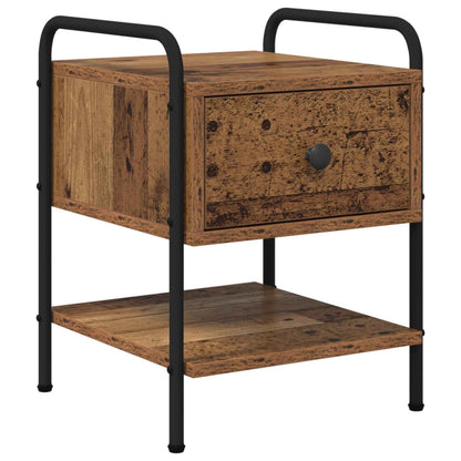 vidaXL Bedside Cabinet Old Wood 35 x 36.5 x 47 cm Engineered Wood