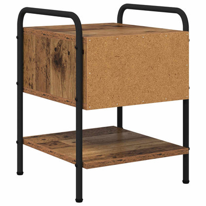 vidaXL Bedside Cabinet Old Wood 35 x 36.5 x 47 cm Engineered Wood