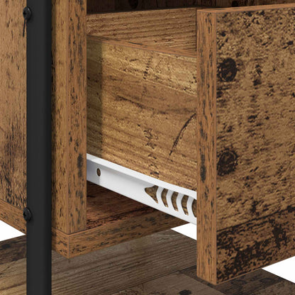 vidaXL Bedside Cabinet 2 pcs Old Wood 35 x 36.5 x 47 cm