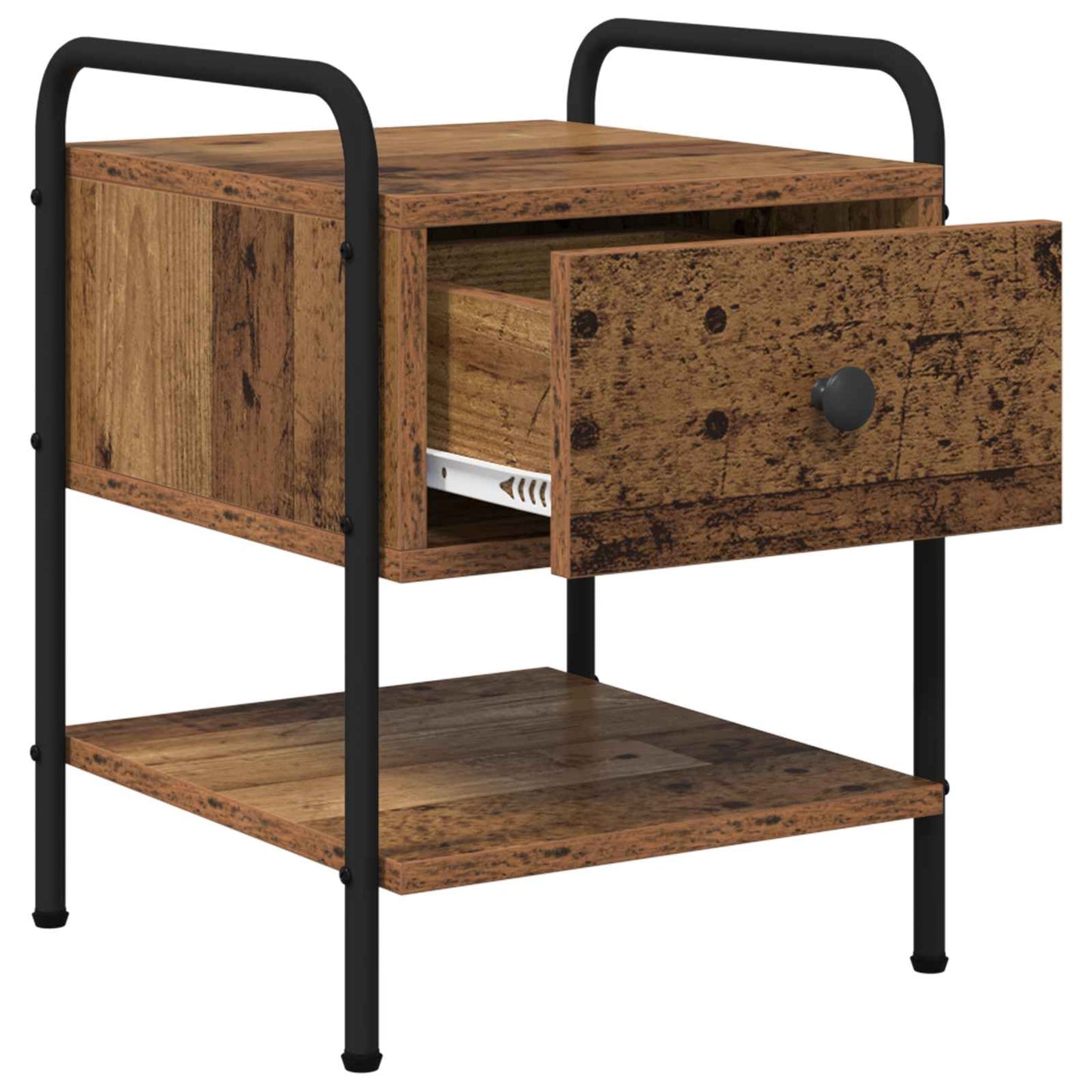 vidaXL Bedside Cabinet 2 pcs Old Wood 35 x 36.5 x 47 cm