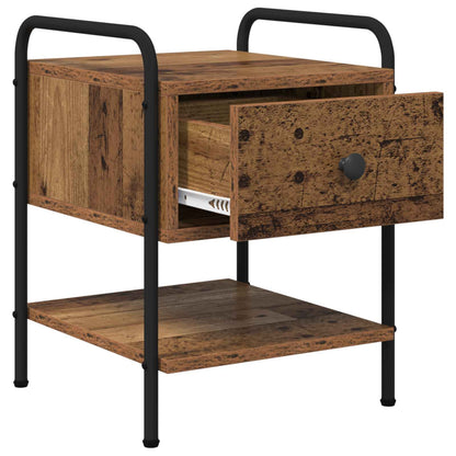 vidaXL Bedside Cabinet 2 pcs Old Wood 35 x 36.5 x 47 cm