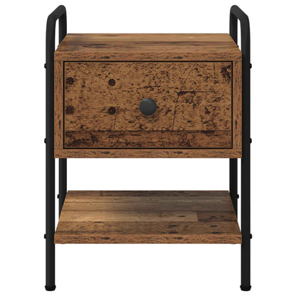 vidaXL Bedside Cabinet 2 pcs Old Wood 35 x 36.5 x 47 cm