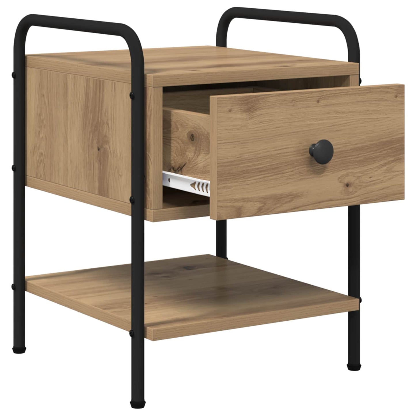 vidaXL Bedside Cabinet Artisan Oak 35 x 36.5 x 47 cm Engineered Wood
