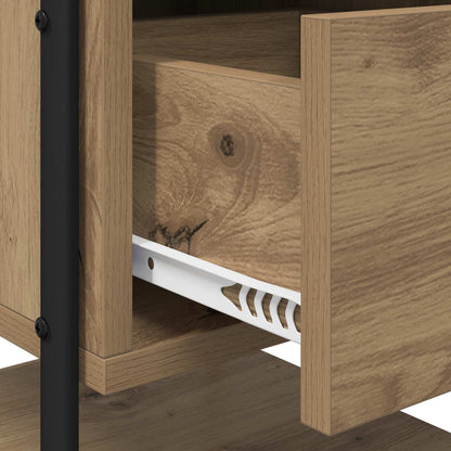 vidaXL Bedside Cabinet 2 pcs Artisan Oak 35 x 36.5 x 47 cm