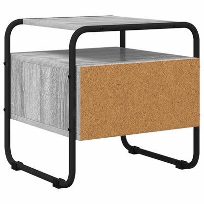 vidaXL Bedside Cabinet Grey Sonoma 40 x 39.5 x 40 cm Engineered Wood