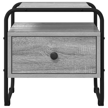 vidaXL Bedside Cabinet Grey Sonoma 40 x 39.5 x 40 cm Engineered Wood