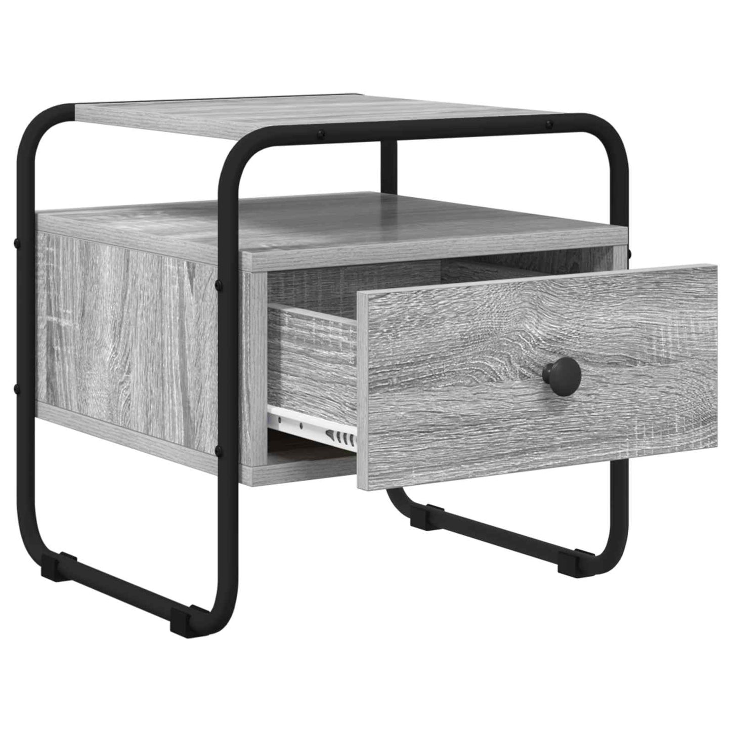 vidaXL Bedside Cabinet 2 pcs Grey Sonoma 40 x 39.5 x 40 cm