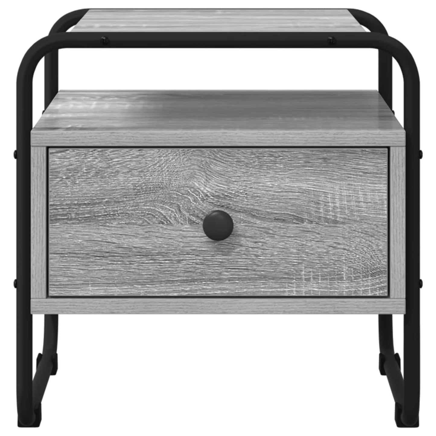 vidaXL Bedside Cabinet 2 pcs Grey Sonoma 40 x 39.5 x 40 cm