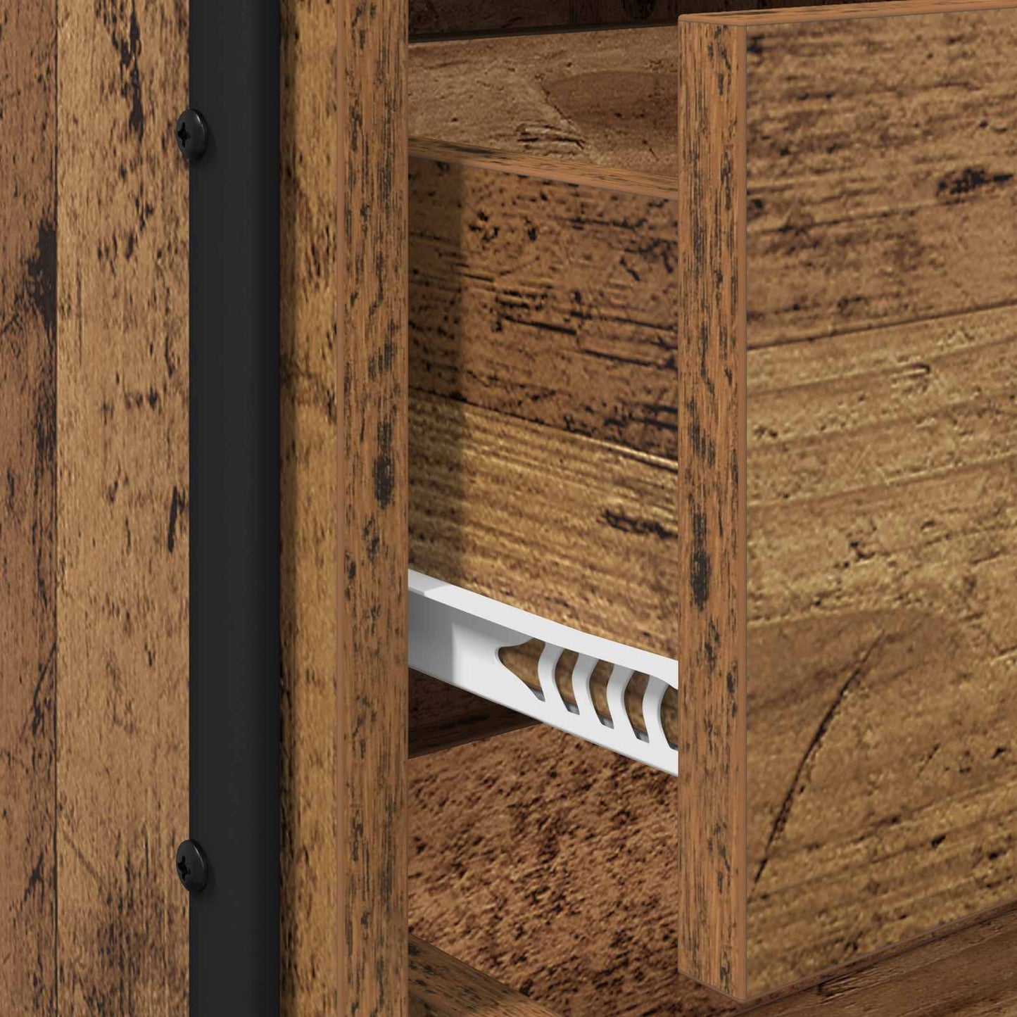 vidaXL Bedside Cabinet Old Wood 40 x 39.5 x 40 cm Engineered Wood