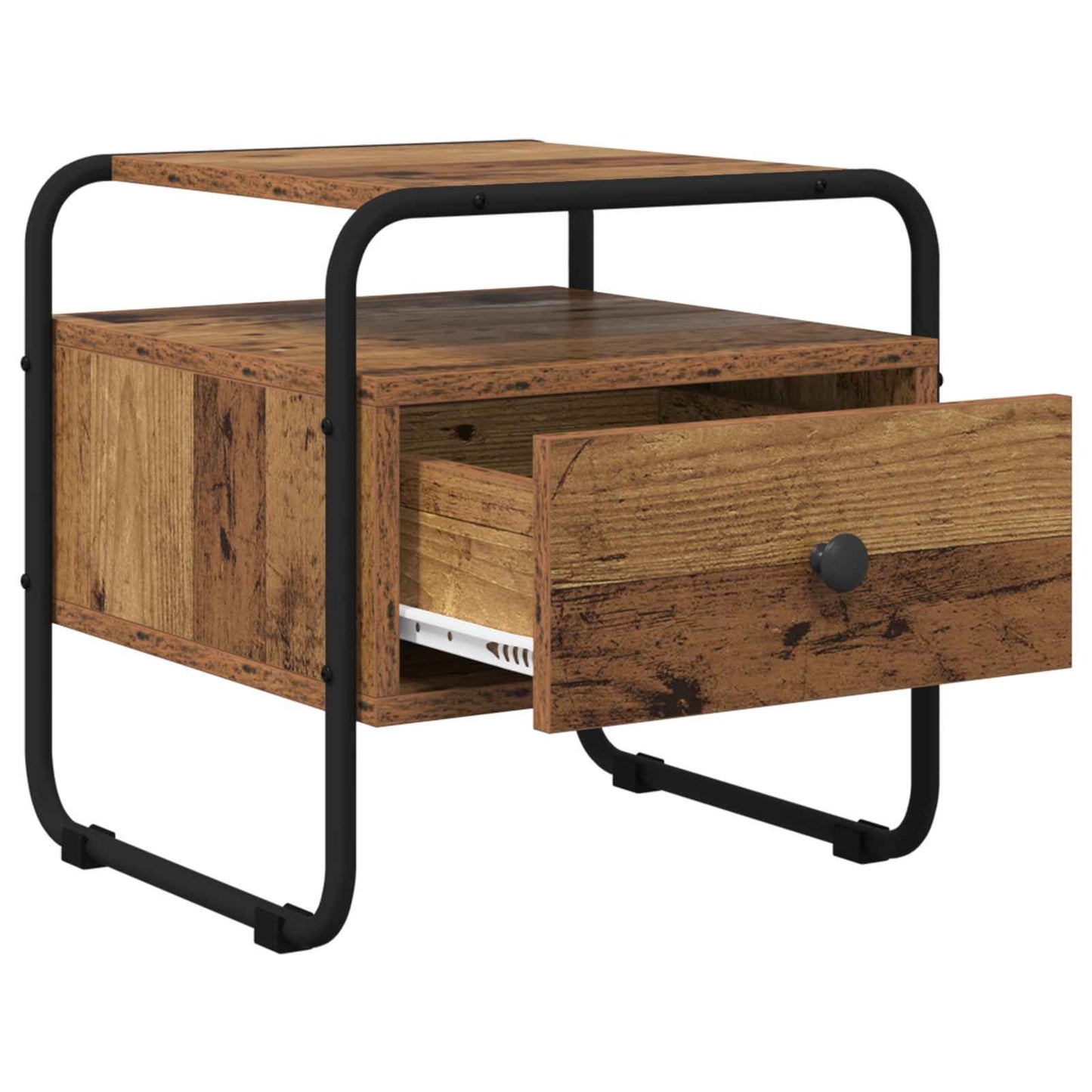 vidaXL Bedside Cabinet 2 pcs Old Wood 40 x 39.5 x 40 cm