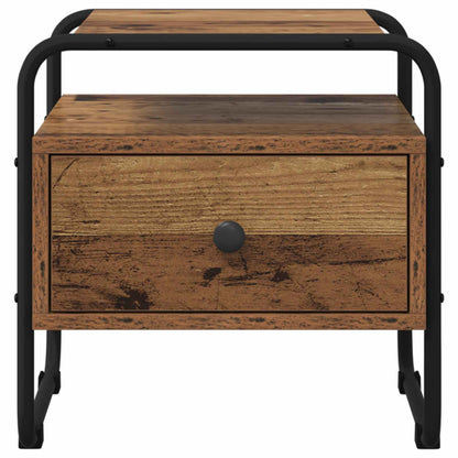 vidaXL Bedside Cabinet 2 pcs Old Wood 40 x 39.5 x 40 cm