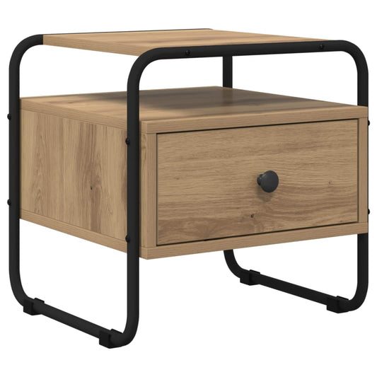 vidaXL Bedside Cabinet Artisan Oak 40 x 39.5 x 40 cm Engineered Wood