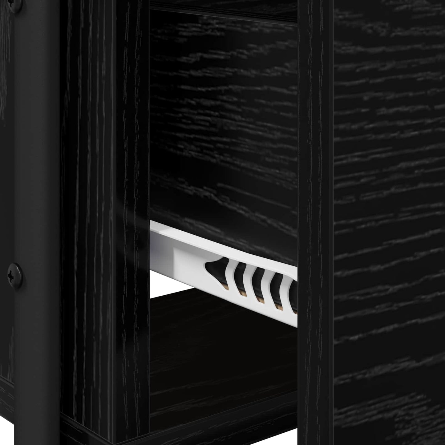 vidaXL Dressing Table Black Oak 100 x 36.5 x 136 cm Engineered Wood