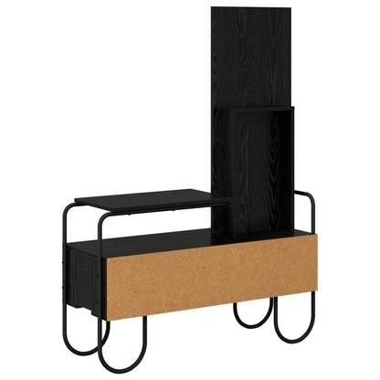 vidaXL Dressing Table Black Oak 100 x 36.5 x 136 cm Engineered Wood