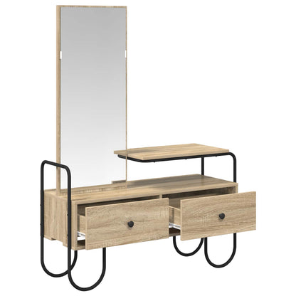 vidaXL Dressing Table Sonoma Oak 100 x 36.5 x 136 cm Engineered Wood