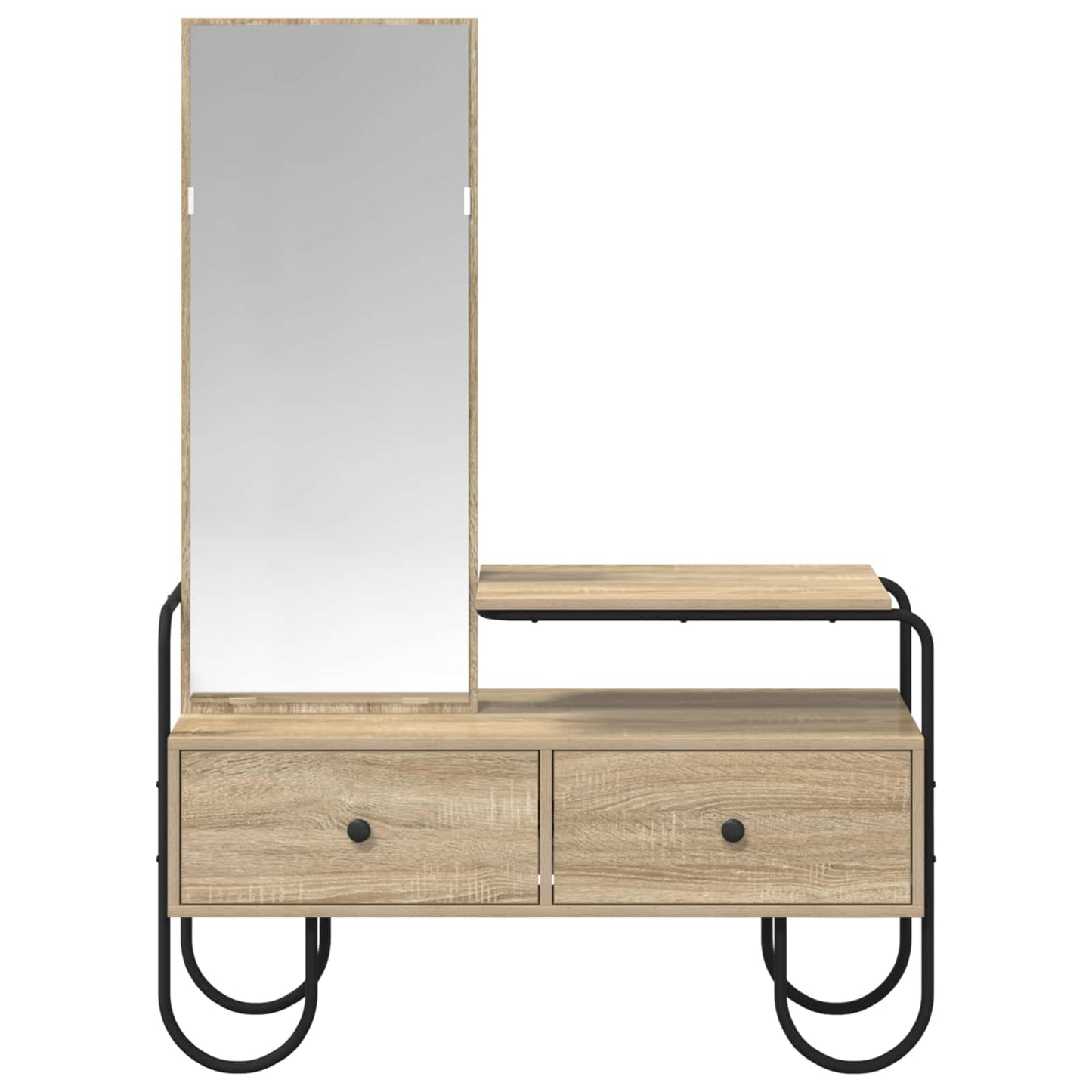 vidaXL Dressing Table Sonoma Oak 100 x 36.5 x 136 cm Engineered Wood