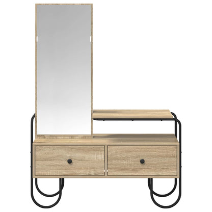 vidaXL Dressing Table Sonoma Oak 100 x 36.5 x 136 cm Engineered Wood