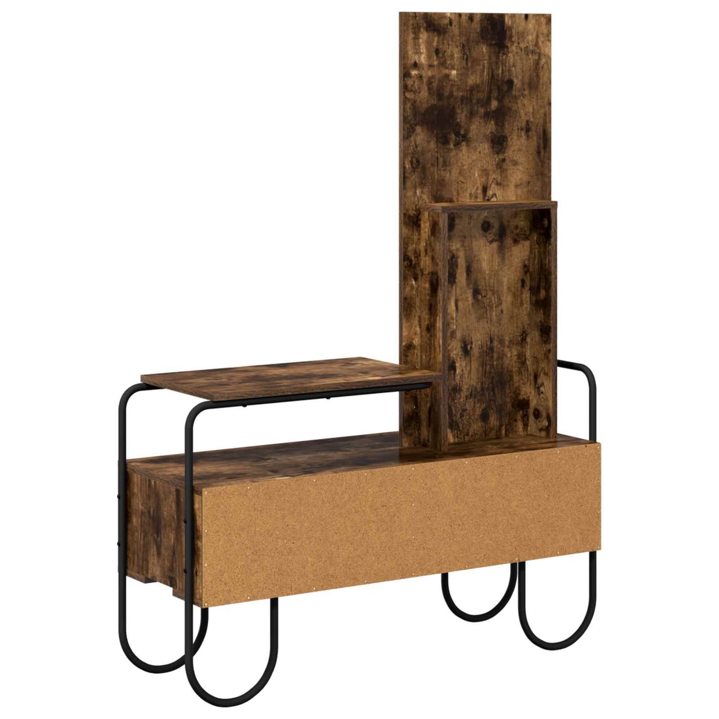 vidaXL Dressing Table Smoked Oak 100 x 36.5 x 136 cm Engineered Wood