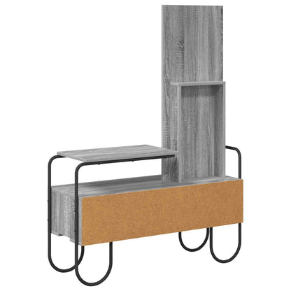 vidaXL Dressing Table Grey Sonoma 100 x 36.5 x 136 cm Engineered Wood