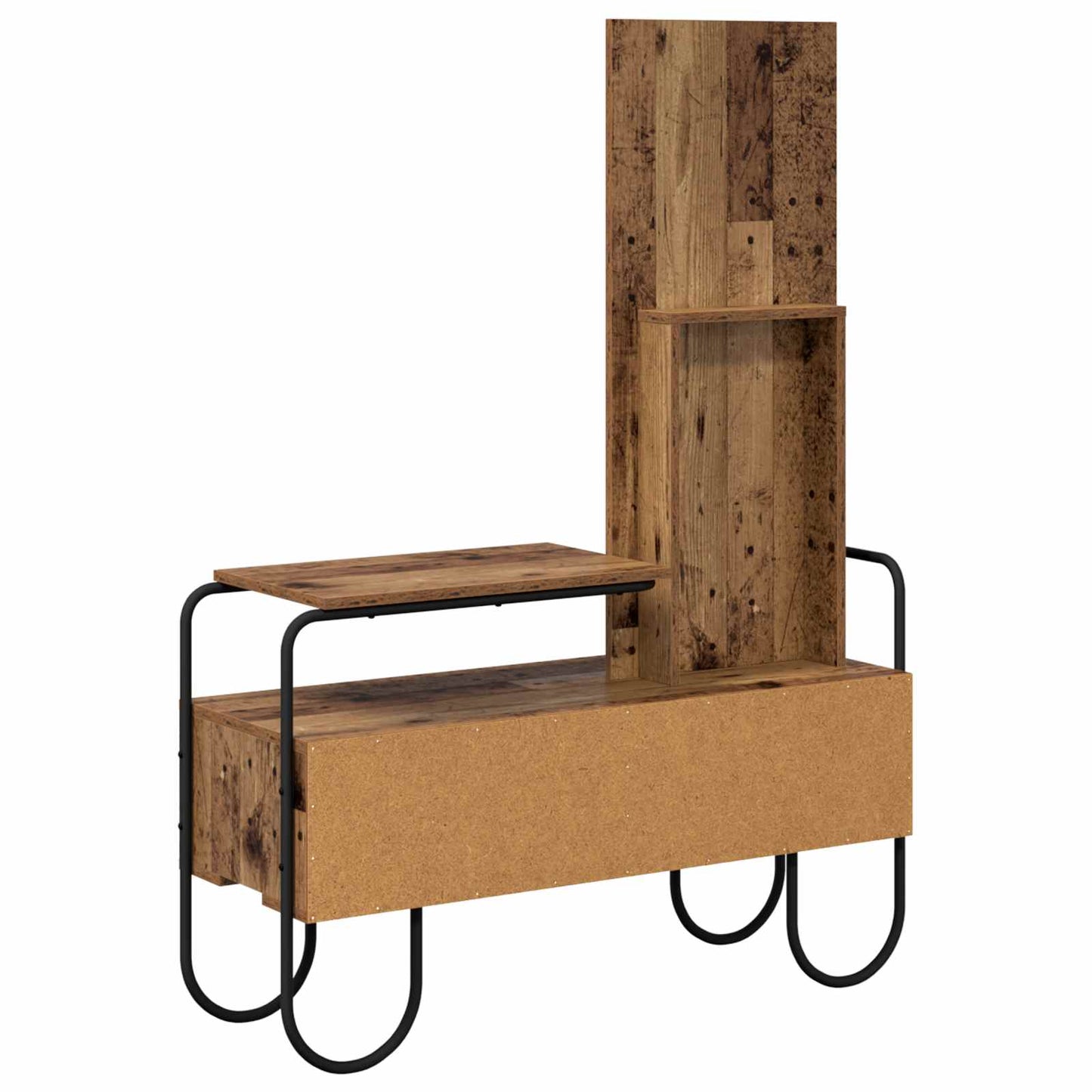 vidaXL Dressing Table Old Wood 100 x 36.5 x 136 cm Engineered Wood