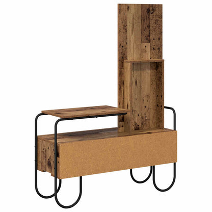 vidaXL Dressing Table Old Wood 100 x 36.5 x 136 cm Engineered Wood