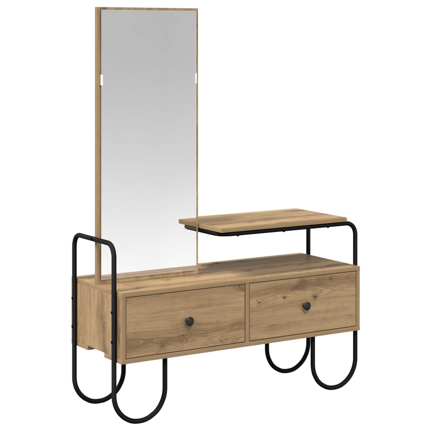 vidaXL Dressing Table Artisan Oak 100 x 36.5 x 136 cm Engineered Wood