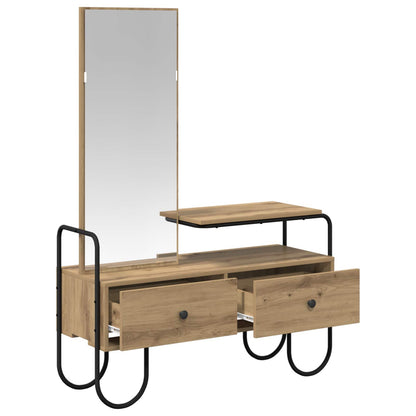 vidaXL Dressing Table Artisan Oak 100 x 36.5 x 136 cm Engineered Wood