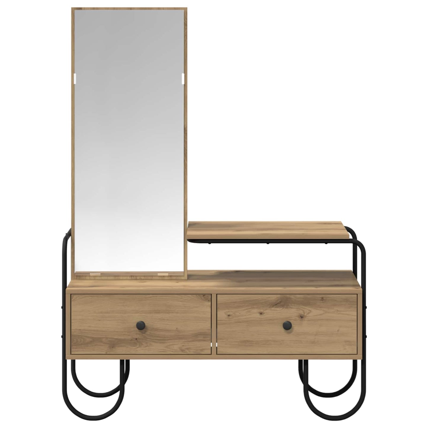 vidaXL Dressing Table Artisan Oak 100 x 36.5 x 136 cm Engineered Wood