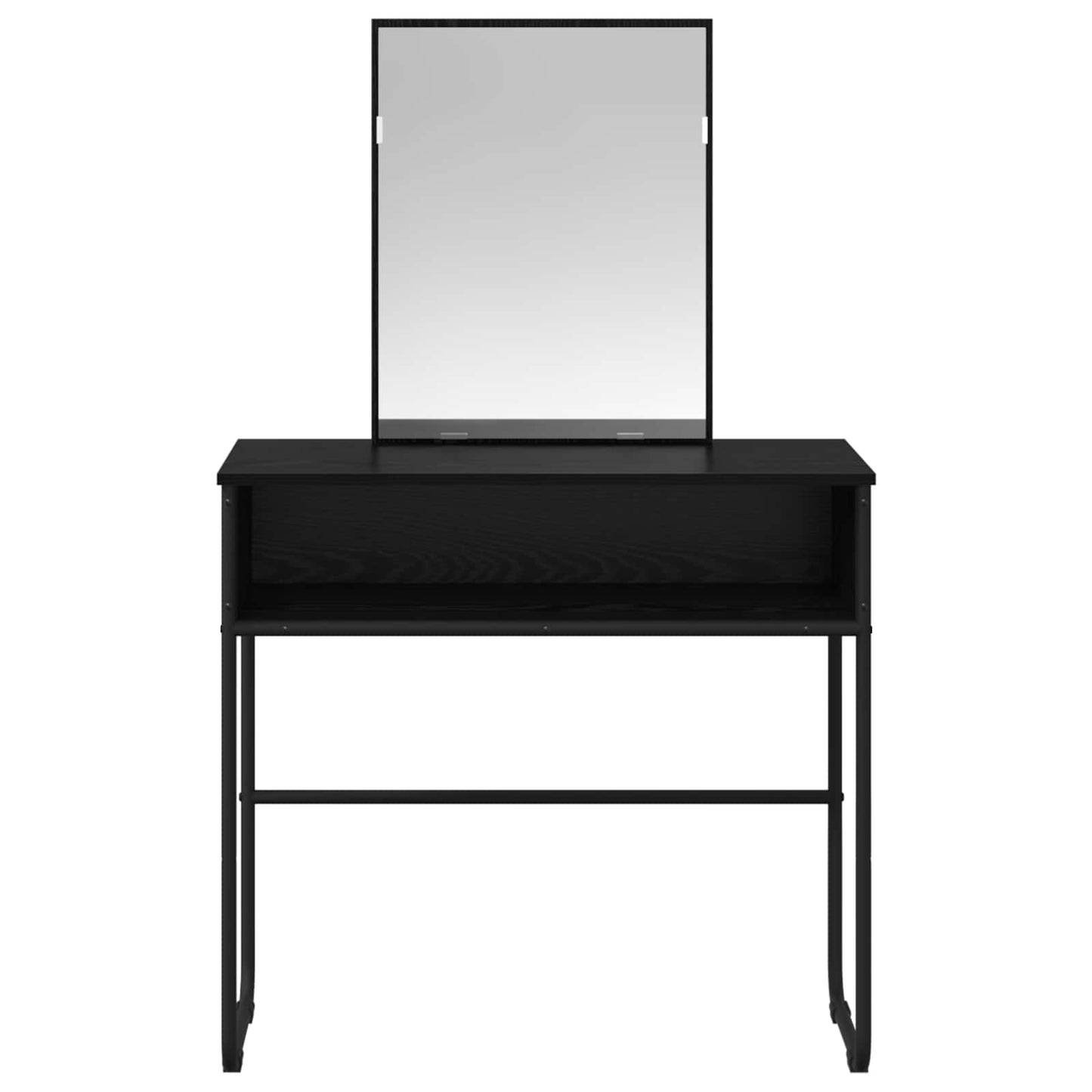 vidaXL Dressing Table Black Oak 81 x 40 x 131 cm Engineered Wood